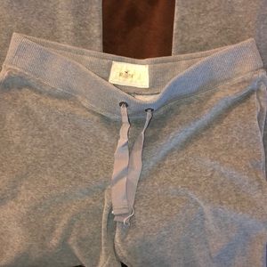 Hollister velour gray sweatpants size L